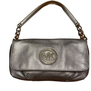 Michael Kors Gold Metallic Leather Purse